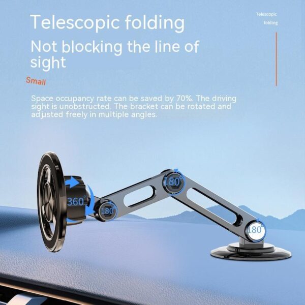 Magnetic Phone Holder All-metal Car - Image 6